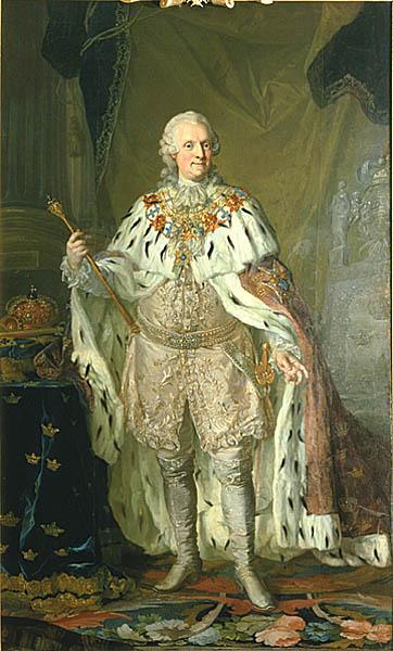 Lorens Pasch the Younger Portrait of Adolf Frederick, King of Sweden (1710-1771) in coronation robes oil painting image